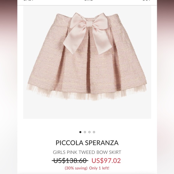 Piccola Speranza Tweed Skirt, Blouse and Purse Set - Picture 16 of 16